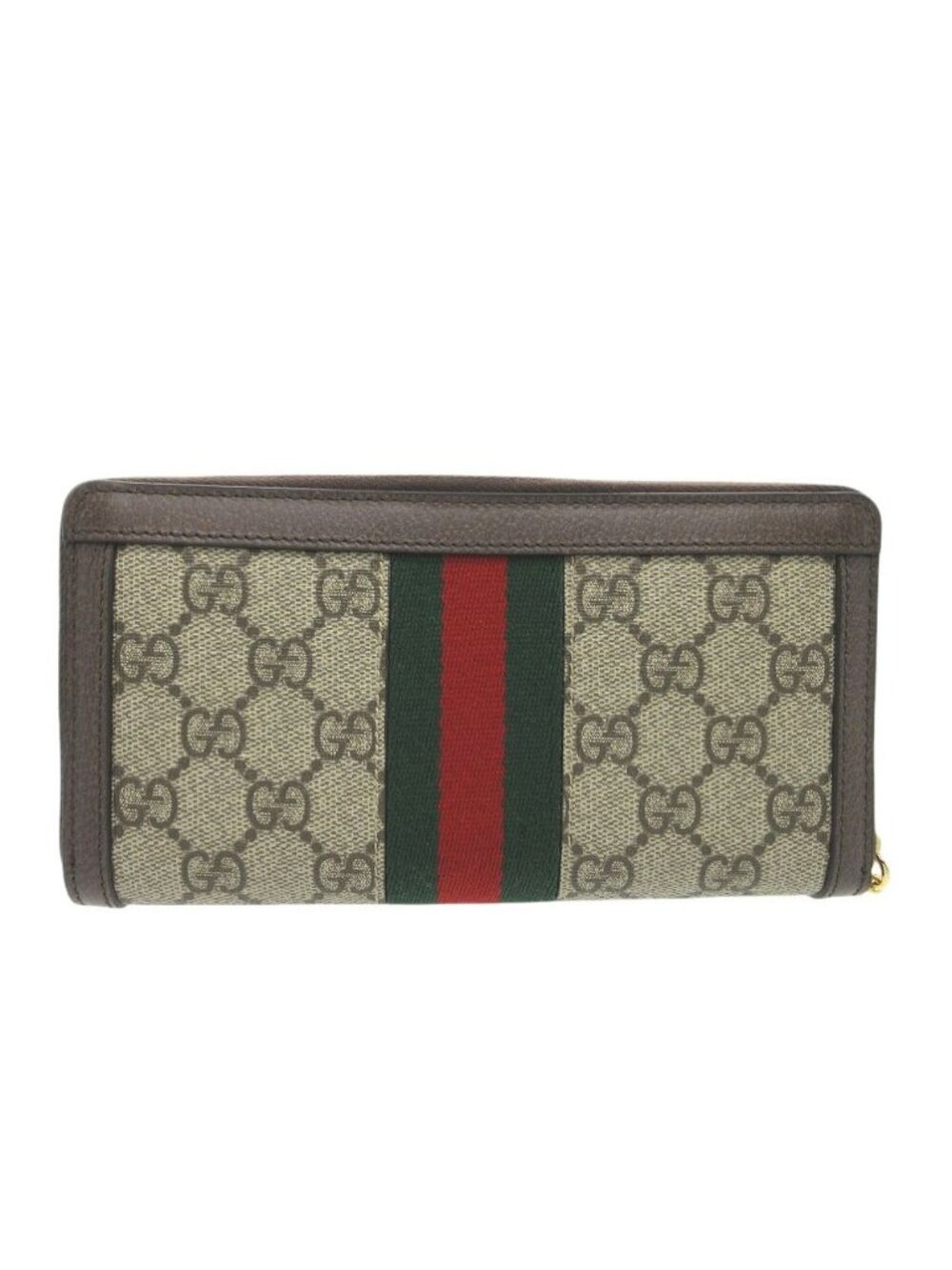 Gucci GG Supreme Zip Around Wallet Ophidia Brown - Picture 3 of 8